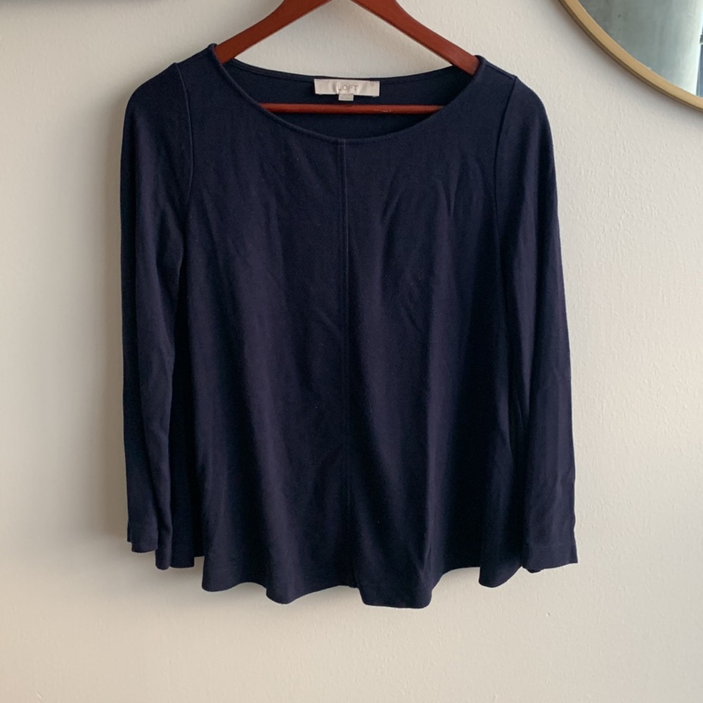 Navy long sleeve top
